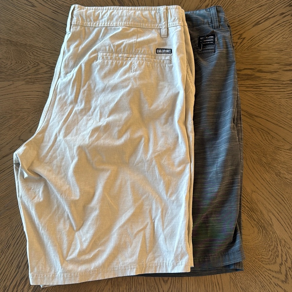 O’Neil and Quiksilver hybrid water shorts (lot)